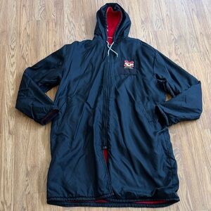 Tru West Swim / Soccer Parka Coat Embroidered Patch Sewn on Size XL X-large